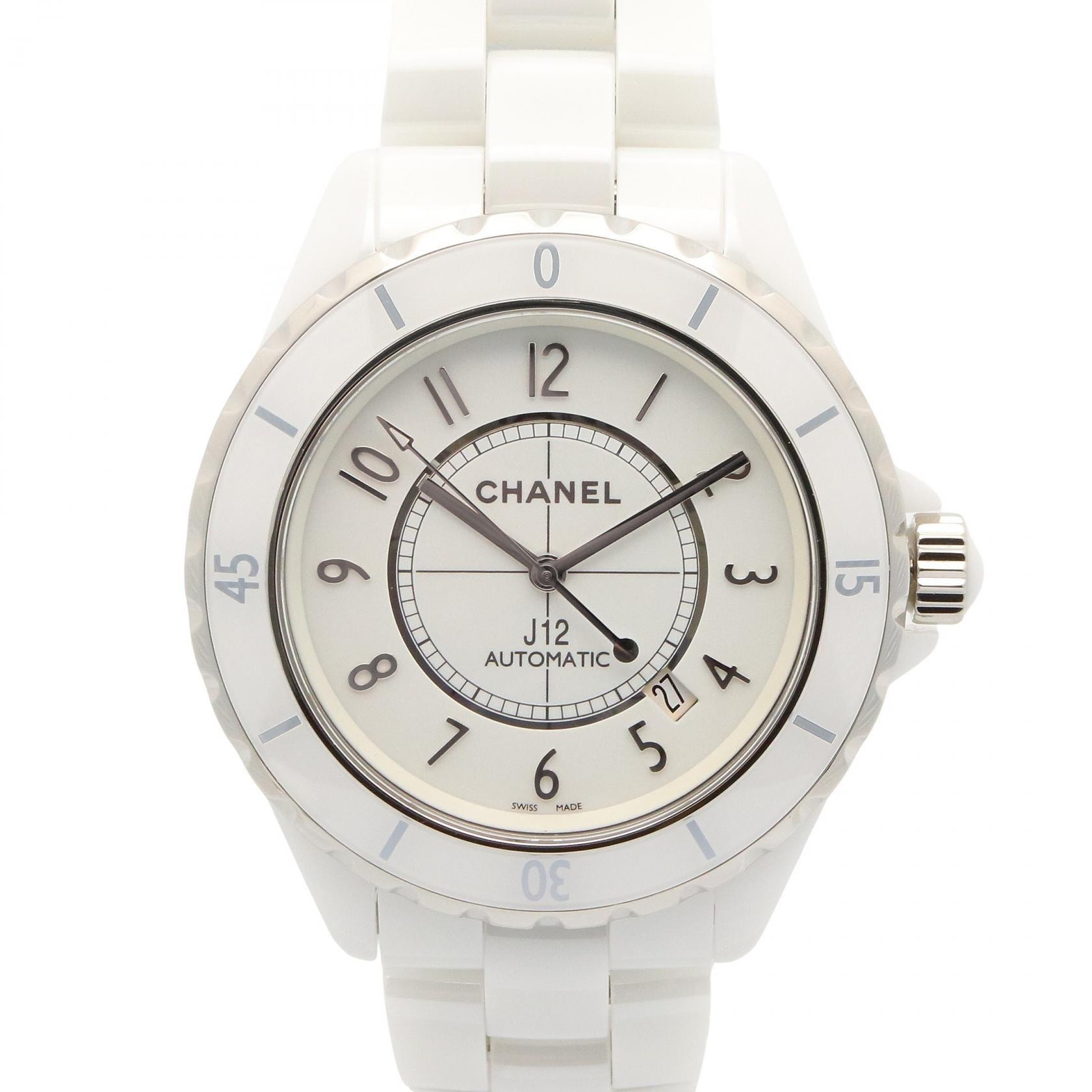 シャネル CHANEL J12 腕時計 時計 セラミック メンズ ホワイト系 H2981 【中古】