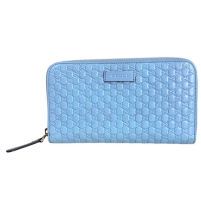 グッチ マイクログッチシマ 長財布 レザー 449391 レディース GUCCI 中古