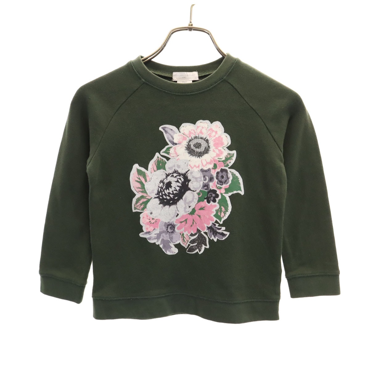 Stella McCartney ステラマッカートニー 花 長袖 スウェット トレーナー 6 深緑