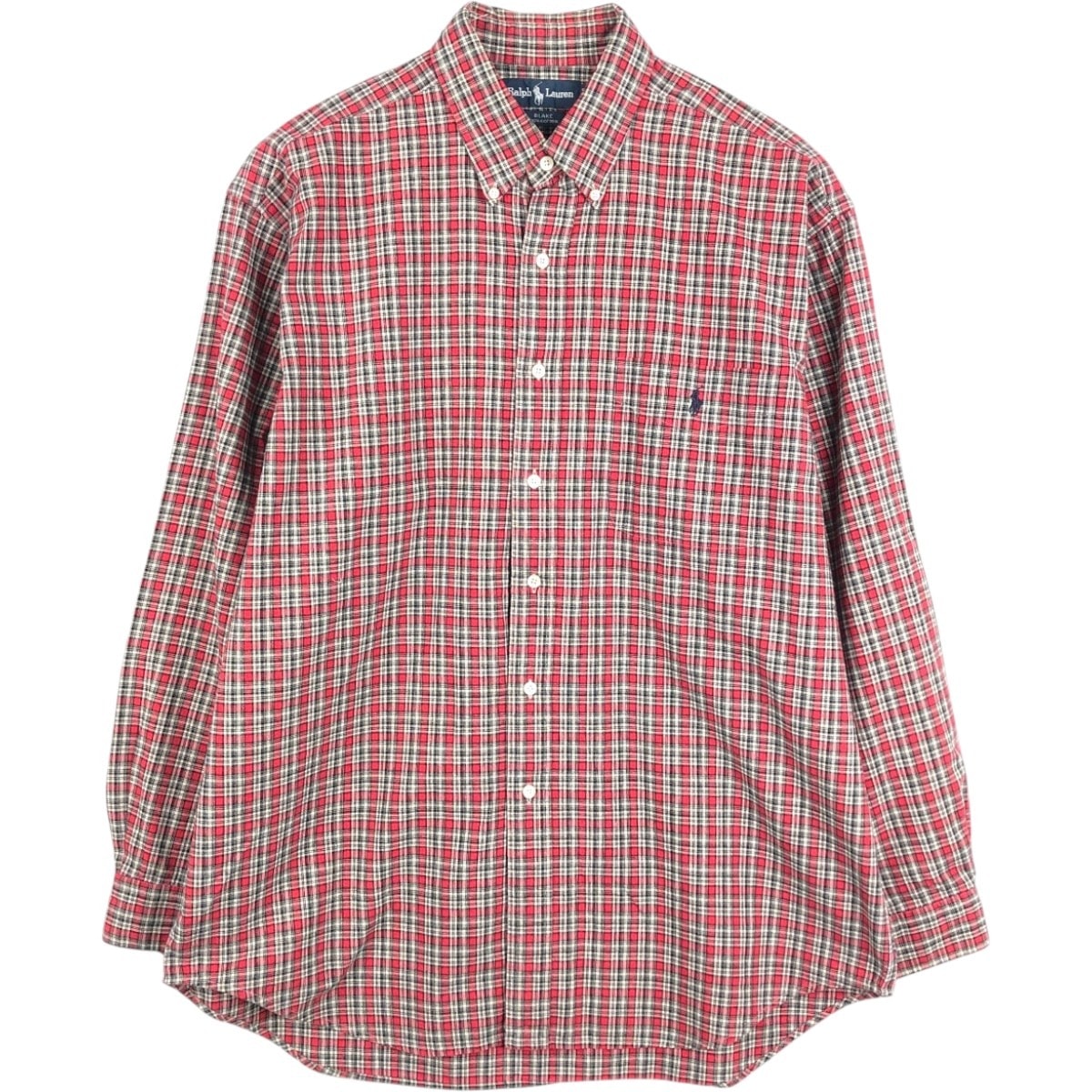 古着 ラルフローレン Ralph Lauren BLAKE 長袖 ボタンダウンチェックシャツ メンズL相当/eaa676729