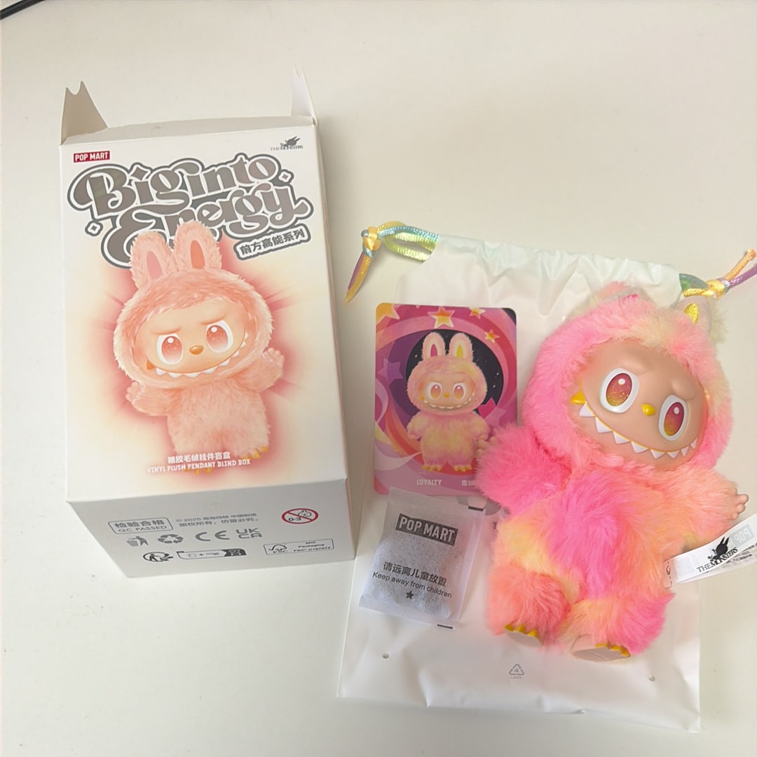 POP MART THE MONSTERS (LABUBU) Big into Energy Series Plush Pendant LOYALTY