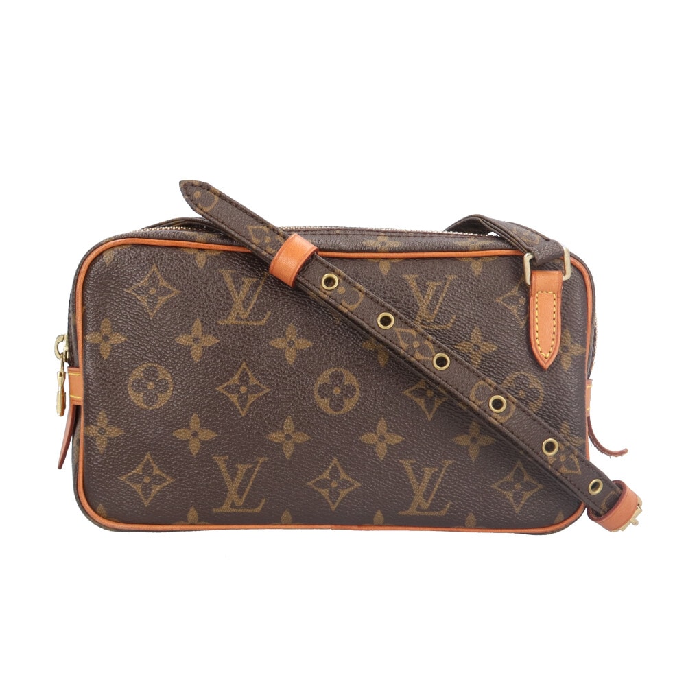 ルイヴィトン マルリーバンドリエール モノグラム ショルダーバッグ モノグラムキャンバス M51828 ブラウン レディース LOUIS VUITTON  中古
