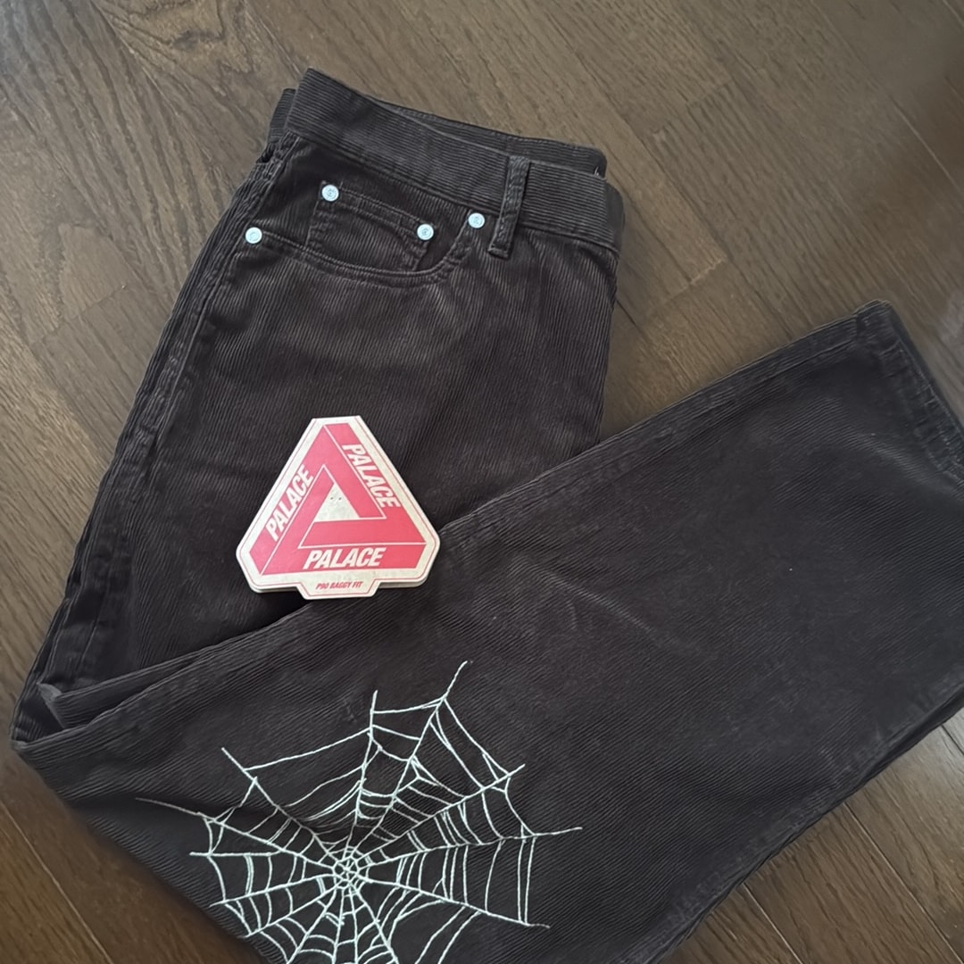 PALACE Skull Crest P90 Baggy Cord "Brown"