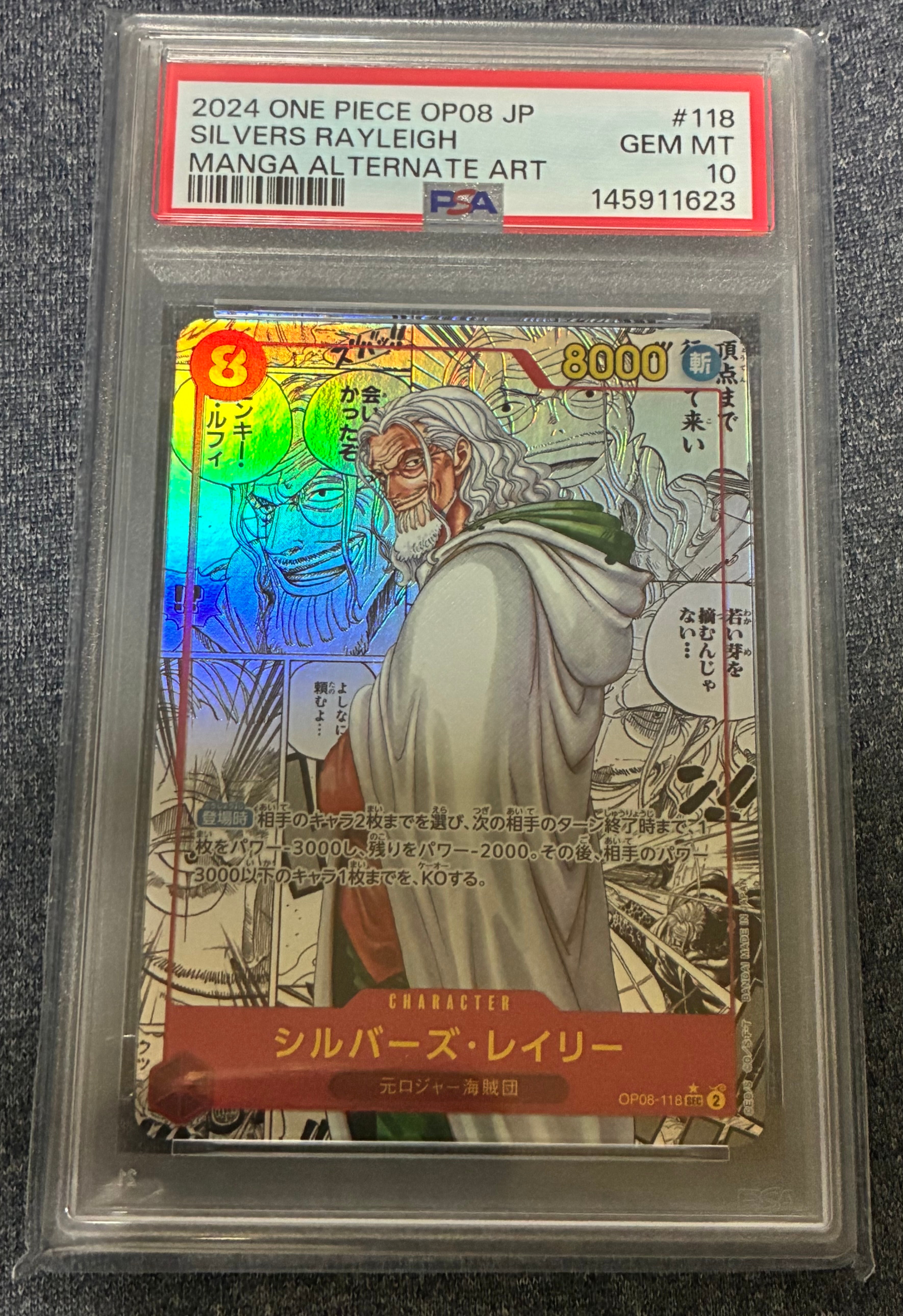 Silvers Rayleigh SEC-SP (Comic Parallel) [OP08-118](Booster Pack "Two Legends")