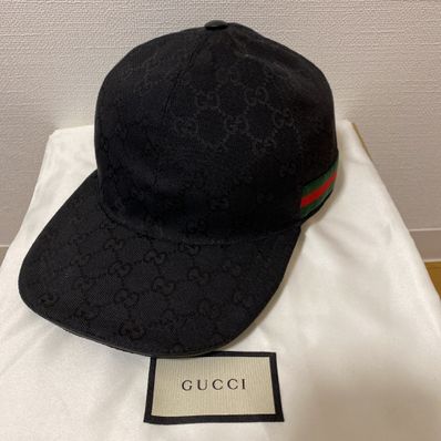 GUCCI Original GG Canvas Baseball Cap "Black"
