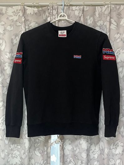 Supreme x Honda x Fox Racing Crewneck "Black"