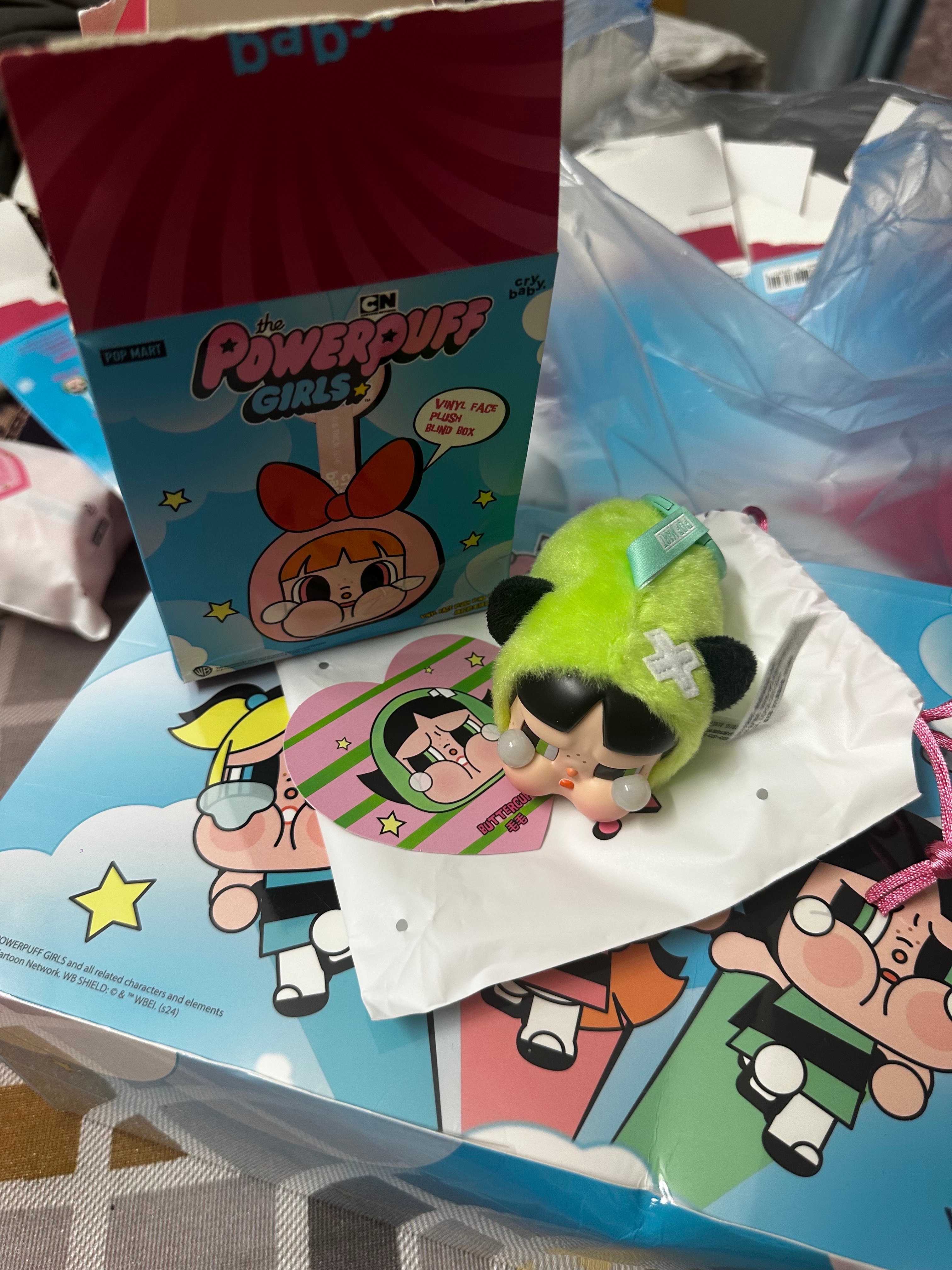 POP MART CRYBABY x Powerpuff Girls Series Plush BUTTERCUP