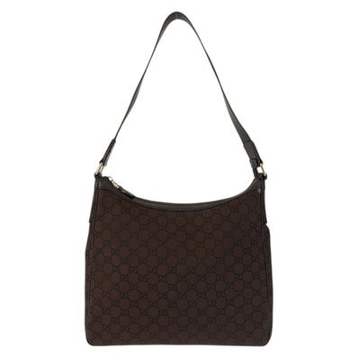 GUCCI グッチ GG柄 ブラウン ゴールド金具 ナイロン ショルダーバッグ 601481 【中古】