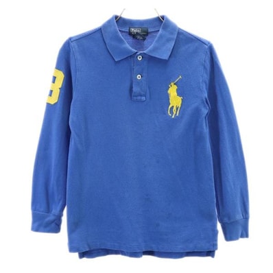 Polo by Ralph Lauren ポロバイラルフローレン ビッグポニー 長袖 ポロシャツ 7 ブルー