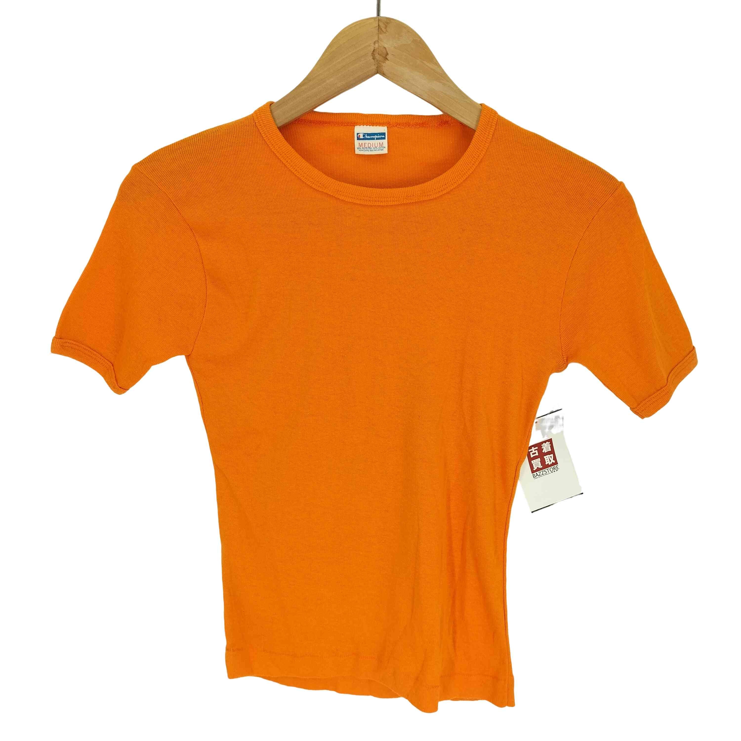 70S バータグ後期 USA製 ポリ コットン クルーネック S/S Tシャツ【1138313913300】