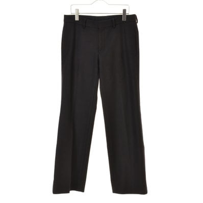 COMOLI Light Melton Piped Stem Pants - 24AW "Navy"