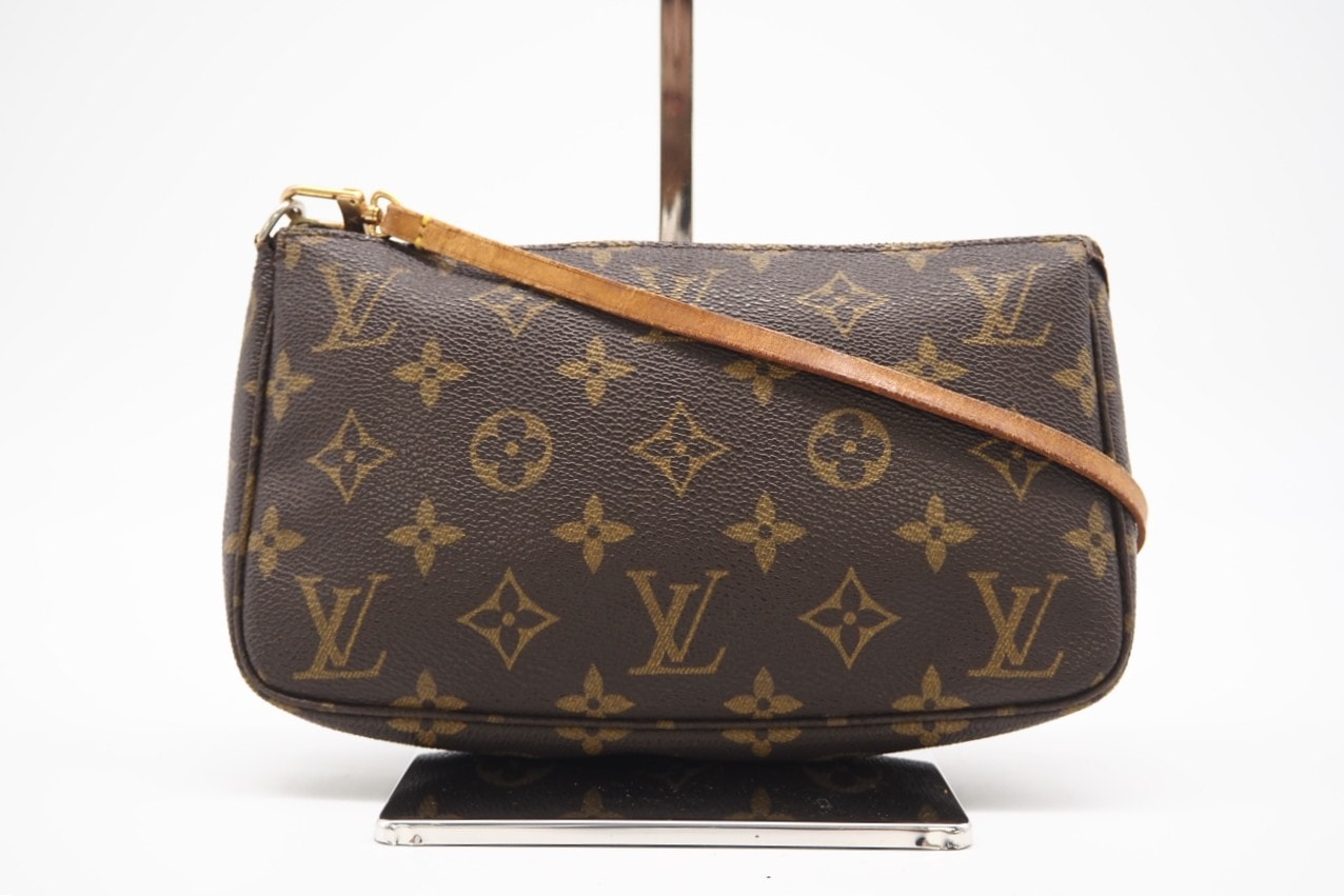 LOUIS VUITTON ルイ・ヴィトン モノグラム アクセソワール M51980 ポーチ ブラウン コーティングキャンバス レディース