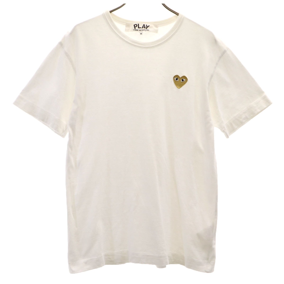 PLAY COMME des GARCONS プレイコムデギャルソン 2020年 日本製 半袖 Tシャツ M ホワイト