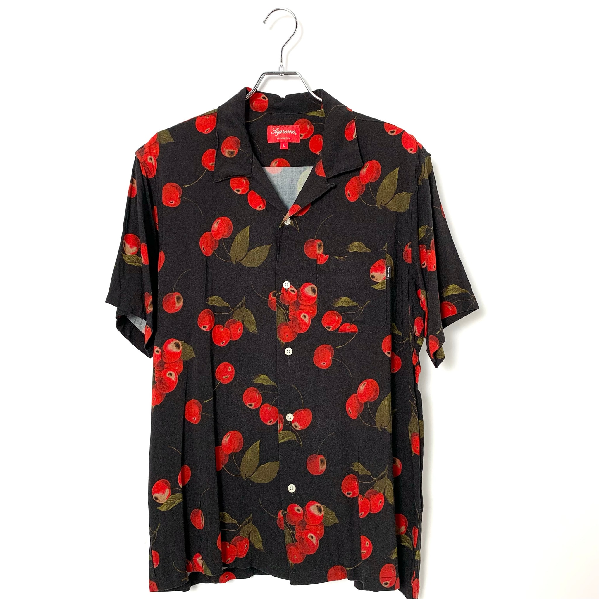 Supreme Cherry Rayon S/S Shirt "Black"