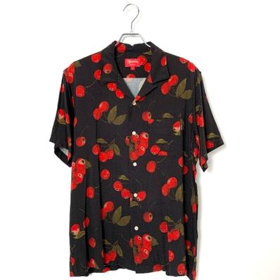 Supreme Cherry Rayon S/S Shirt "Black"
