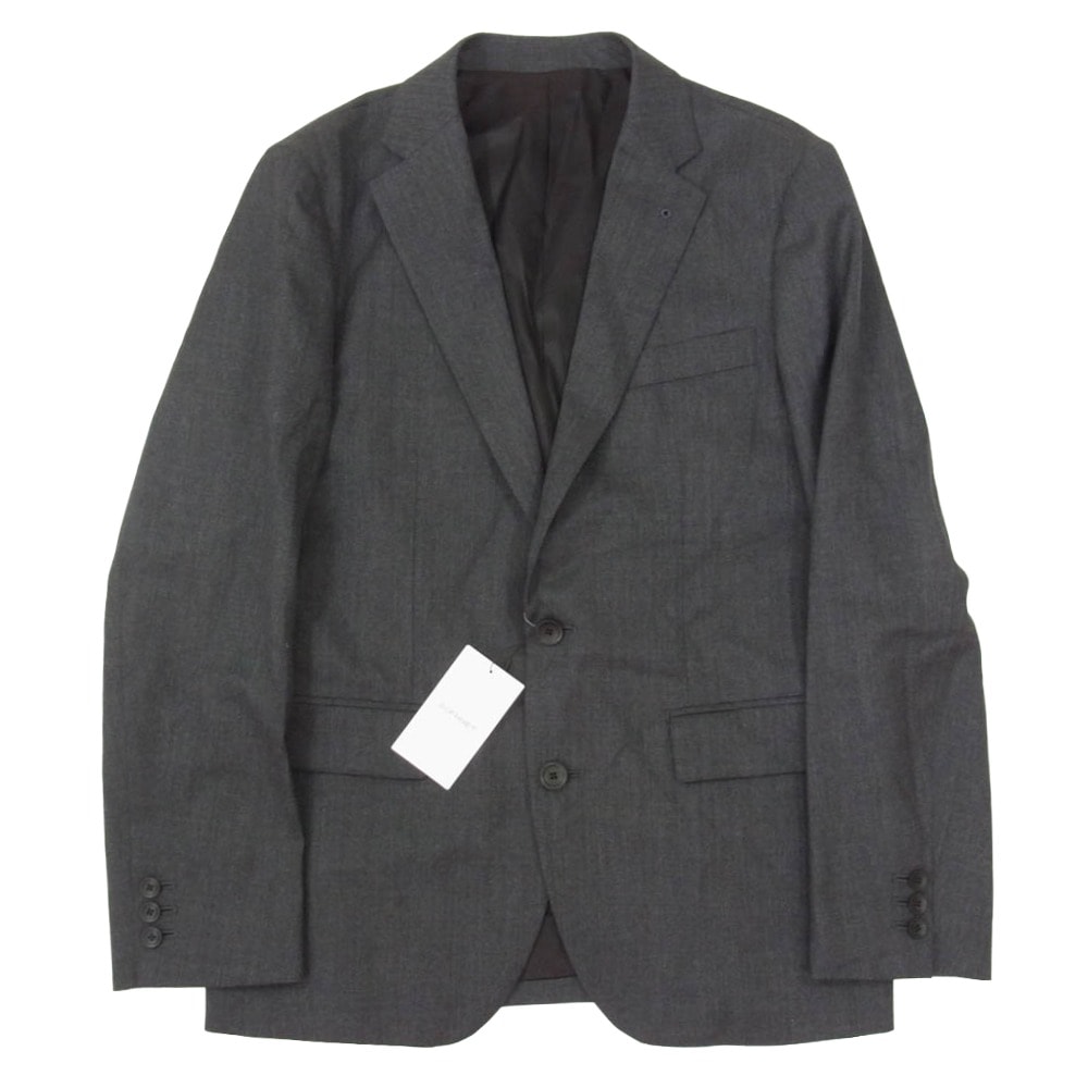 SOPHNET. ソフネット 25AW SPNT-252000 WOOL STANDARD 2BUTTON JACKET CHARCOAL GRAY フランネル ウール スタンダード テーラードジャケット チャコール系 2【新古品】【未使用】【中古】