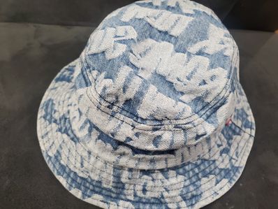 Supreme Fat Tip Jacquard Denim Crusher "Blue"