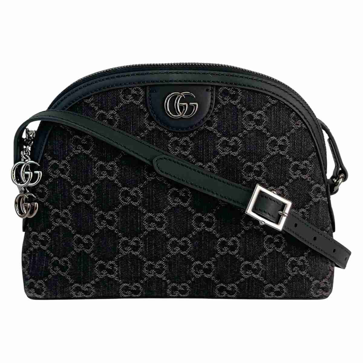 GUCCI グッチ オフィディア GG ショルダーバッグ GGデニム ショルダーバッグ 499621 デニム ブラック  レディース【中古】