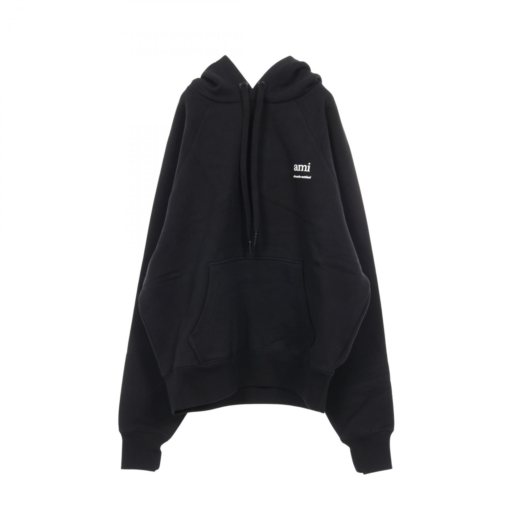 アミ AMI ami paris パーカー 衣料品 トップス コットン メンズ ブラック系 USW224.747001S 【新品】