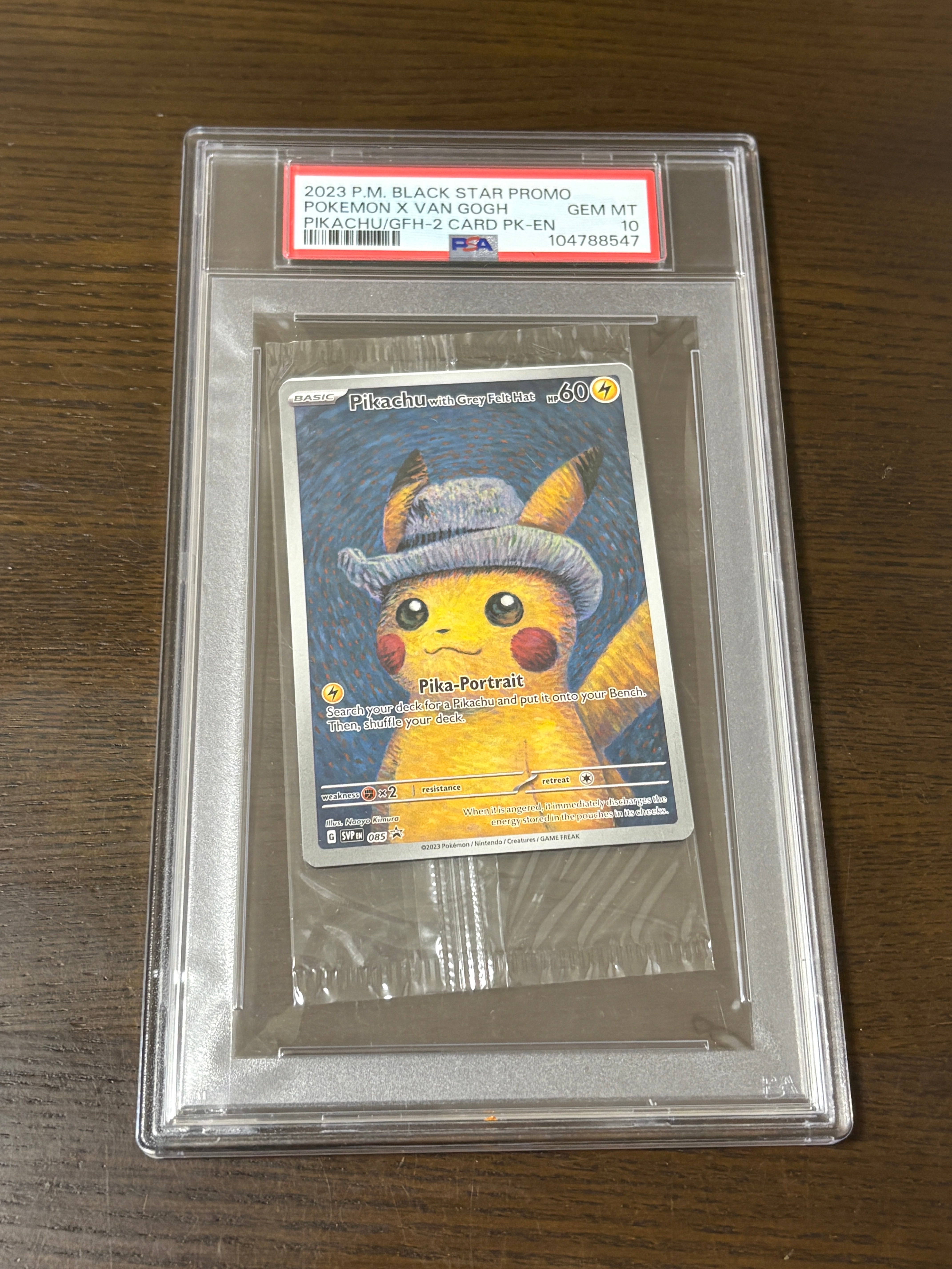 PSA9】ピカチュウ : プロモ [SVP EN 085](「ゴッホ展」 プロモーション
