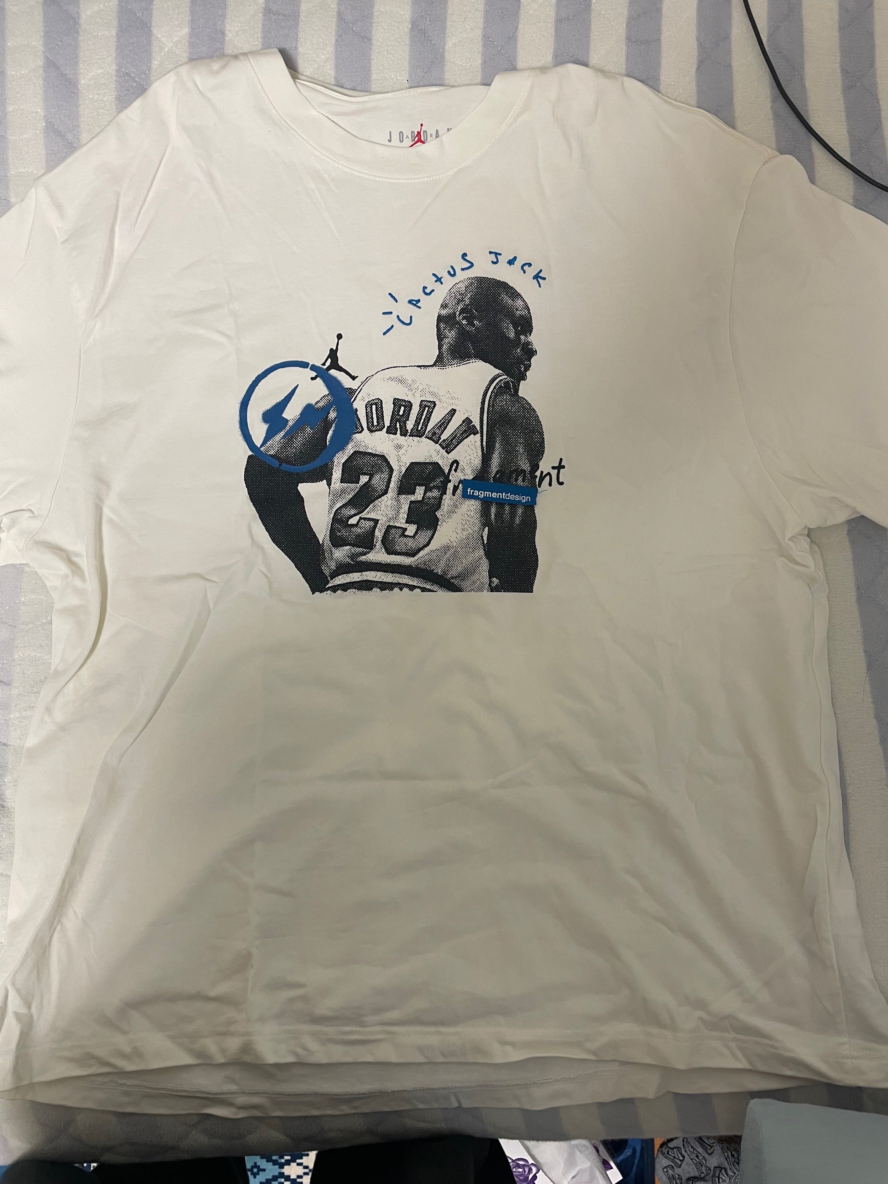 Air Jordan Travis Scott Fragment Tee "White"