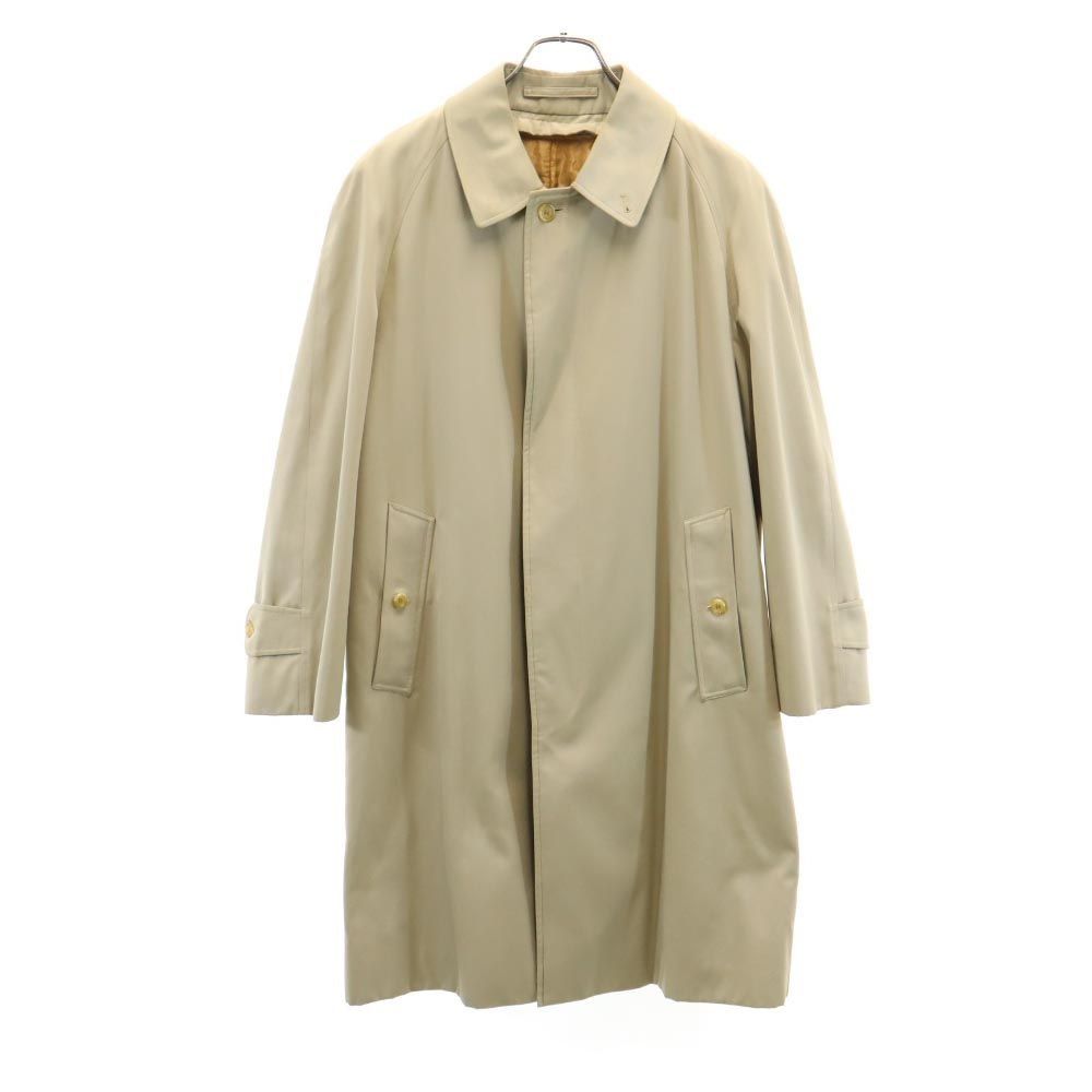 Burberrys バーバリーズ 80s 英国製 ヴィンテージ 長袖 ライナー付き ステンカラーコート ベージュ系