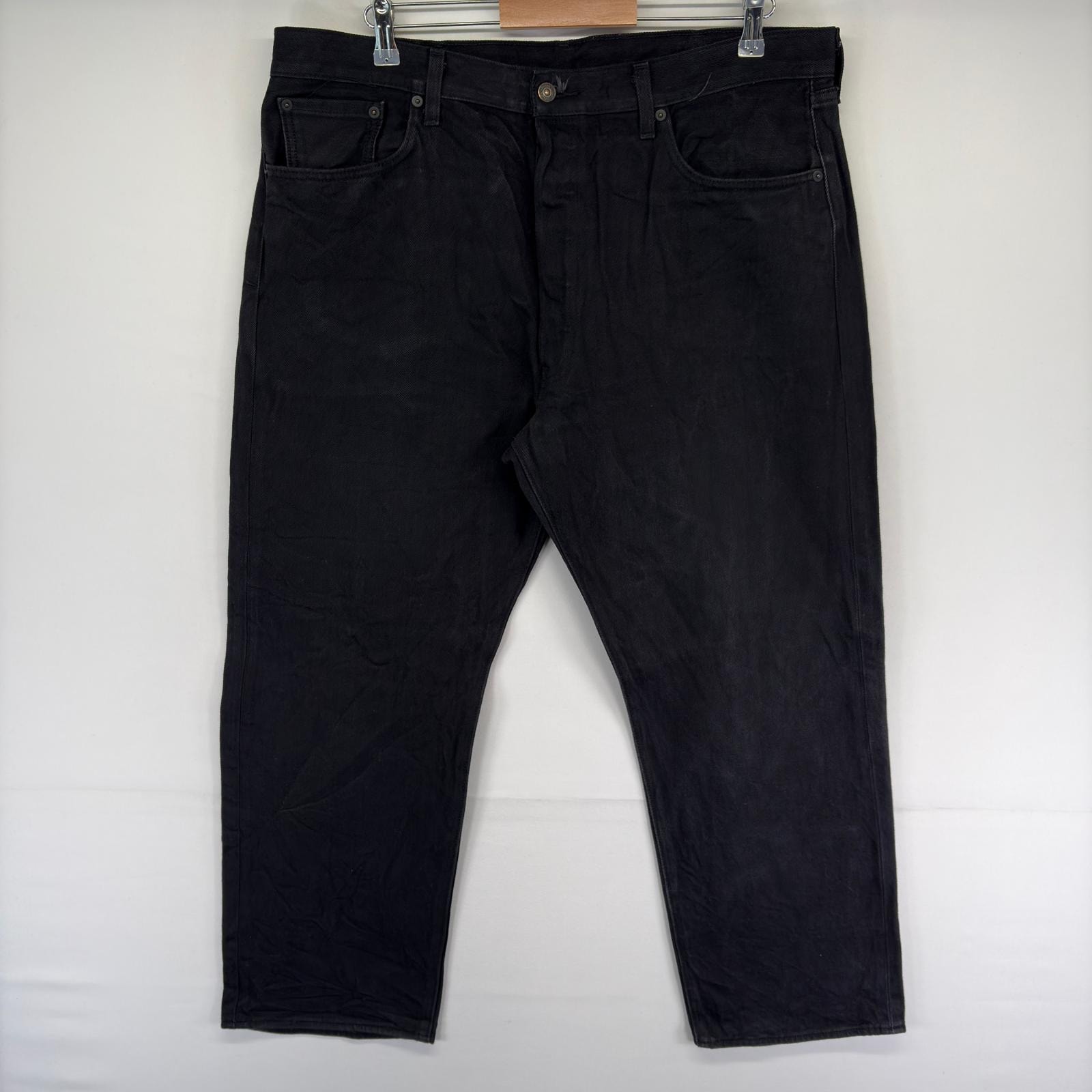古着 リーバイス Levi's デニム パンツ 501 ブラックデニム 5ポケット ストレート ボタンフライ ジーンズ w40 L30  ブラック系 メンズ