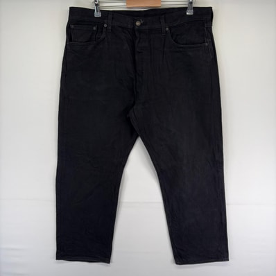 古着 リーバイス Levi's デニム パンツ 501 ブラックデニム 5ポケット ストレート ボタンフライ ジーンズ w40 L30 ブラック系 メンズ