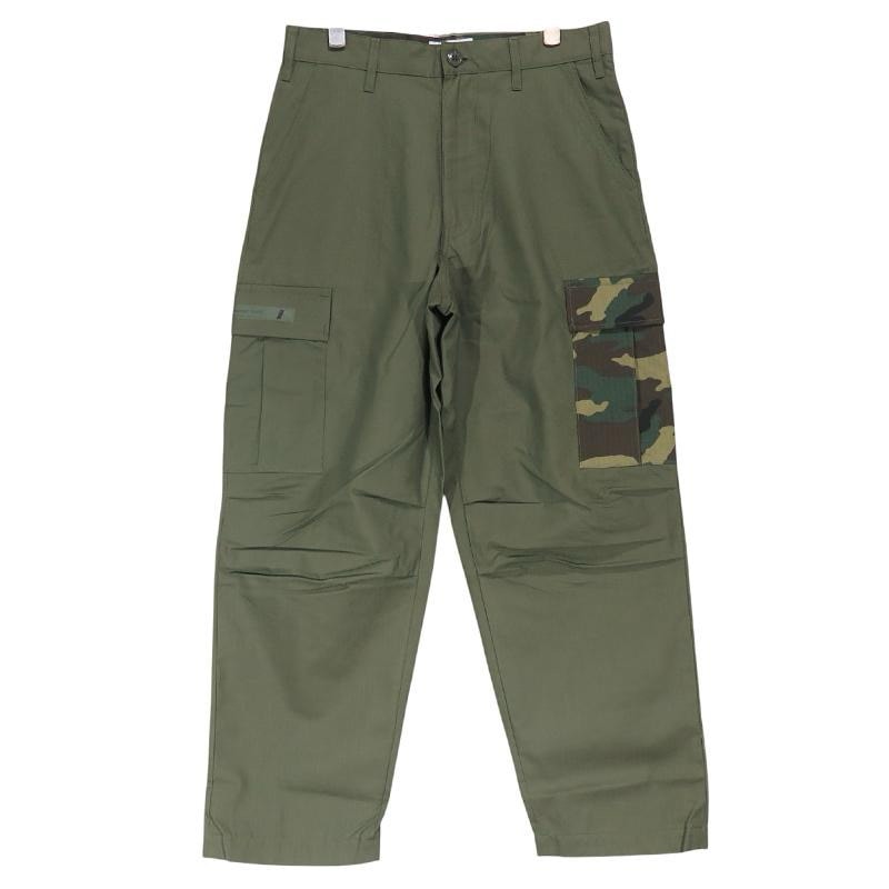 新品 WTAPS ダブルタップス 21AW JUNGLE STOCK/TROUSERS/COTTON.RIPSTOP 212WVDT-PTM03 ジャングル ストック トラウザーズ リップストップ オリーブ 6ポケ カーゴ パンツ サイズ01(S)