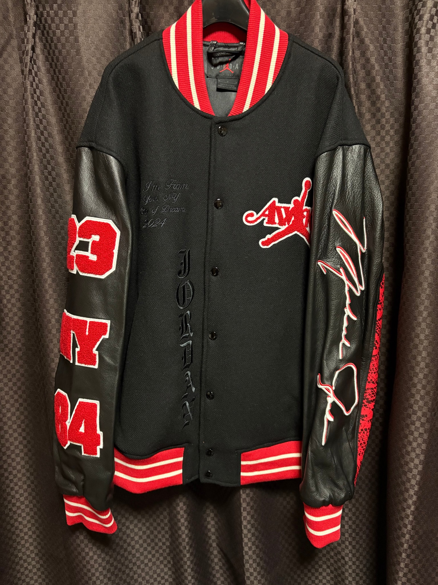 Nike JORDAN x Awake NY Varsity Jacket "Black"