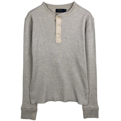 古着 ラルフローレン Ralph Lauren POLO RALPH LAUREN ヘンリーネック サーマルロンT ハニカム メンズS相当/eaa632157