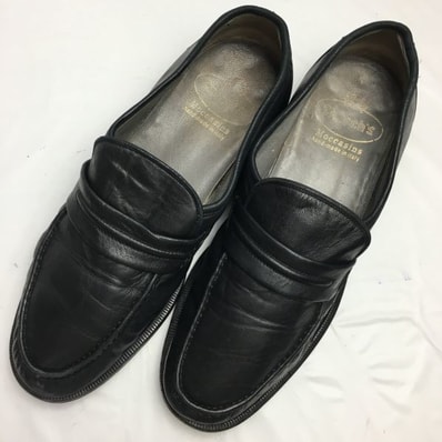 試着交換OK!CHURCH'S moccasins/チャーチ size9G イタリア製Vintage モデル モカシン スリッポン ローファー〈黒/BLACK/ブラック〉〕/men's 菅NO.WZC-184