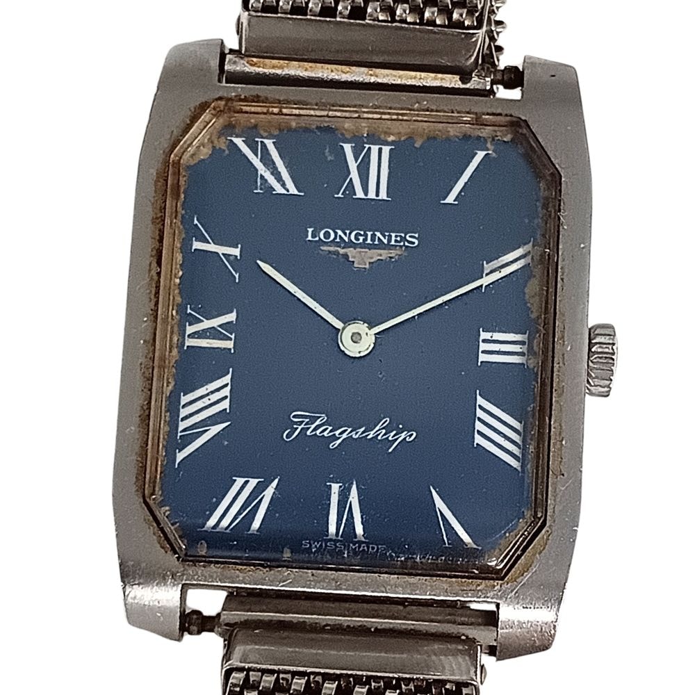 LONGINES ロンジン フラッグシップ 手巻き メンズ 蛇腹ブレス社外品 腕時計 C1165