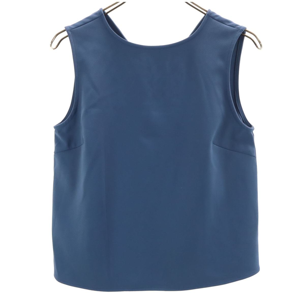 BEAMS HEART ビームスハート ノースリーブ ブラウス S 青紺 トップス