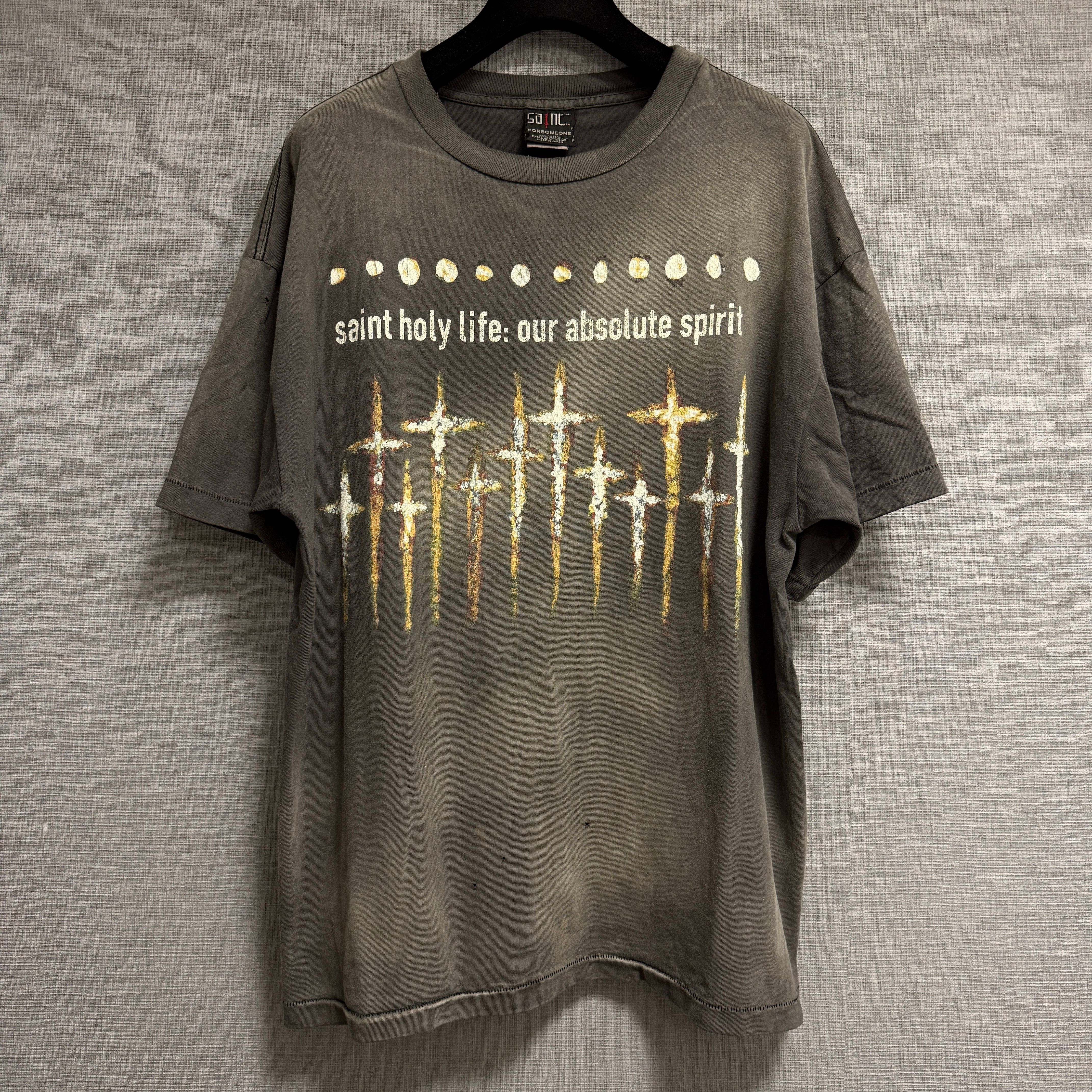 SAINT Mxxxxxx x FORSOMEONE FS_SS T-Shirt/God "Black"