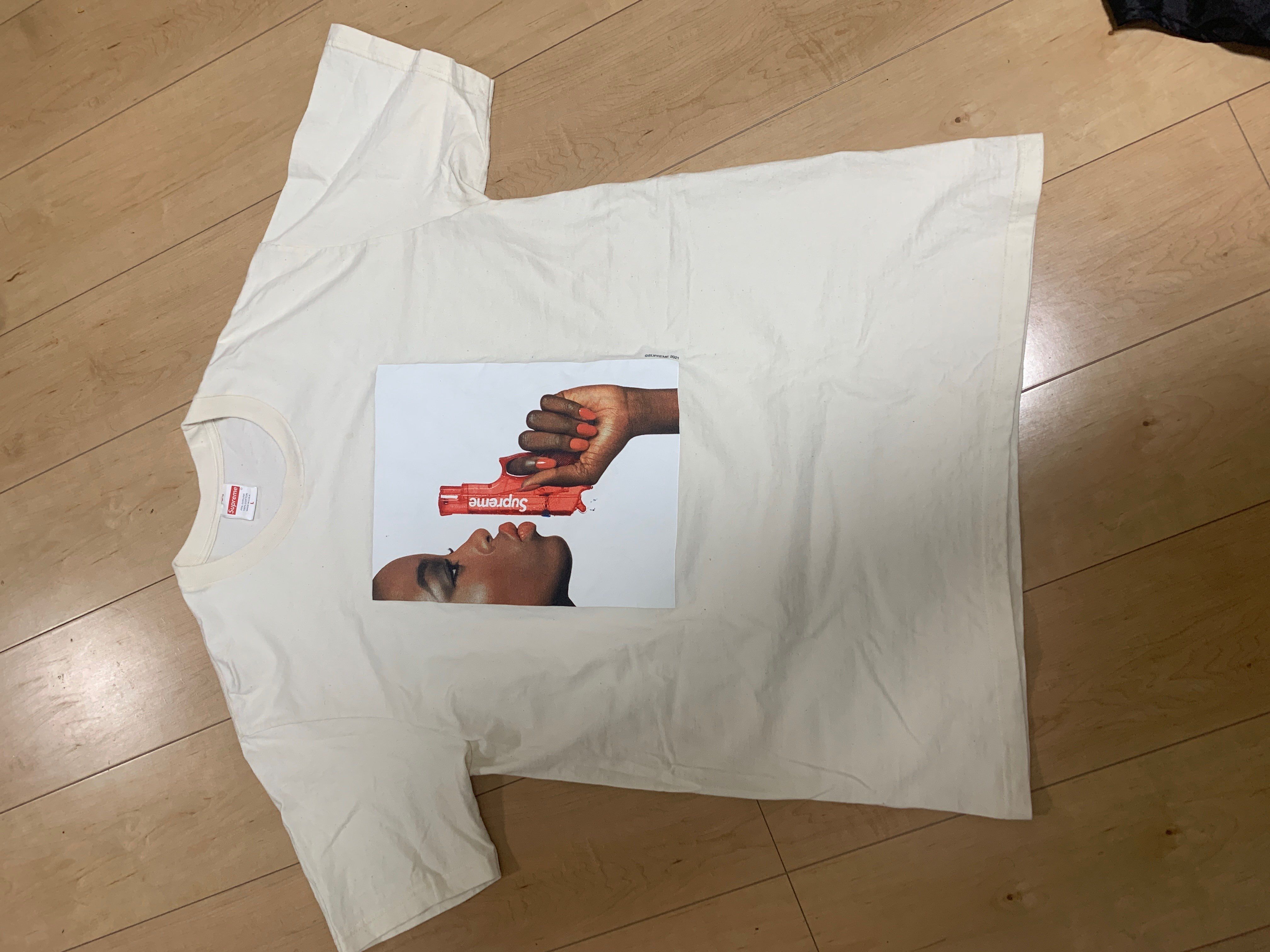 Supreme Water Pistol Tee "Natural"