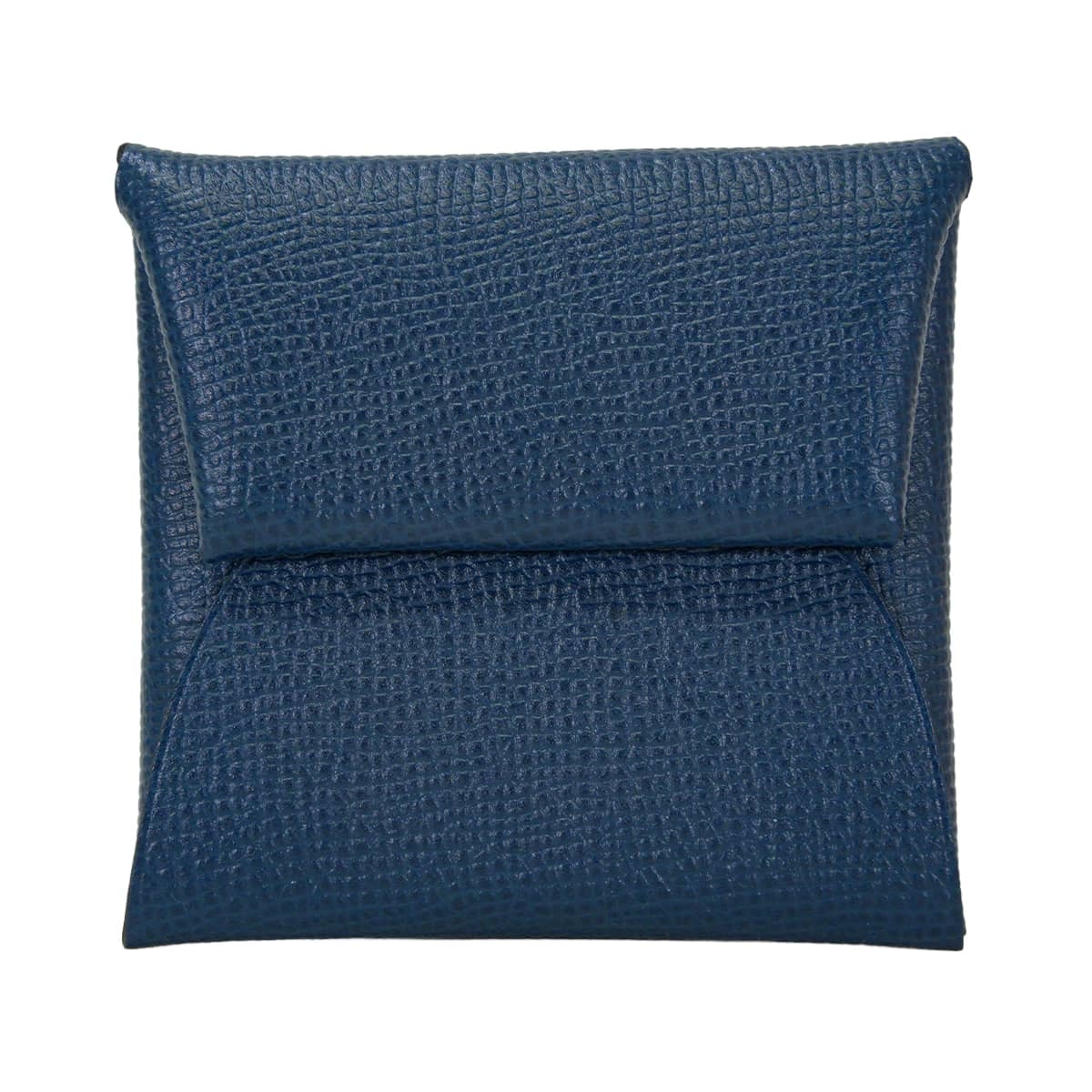 HERMES エルメス コインケース バスティア ブルーマルテ エプソン シルバー金具 C刻印 新品未使用