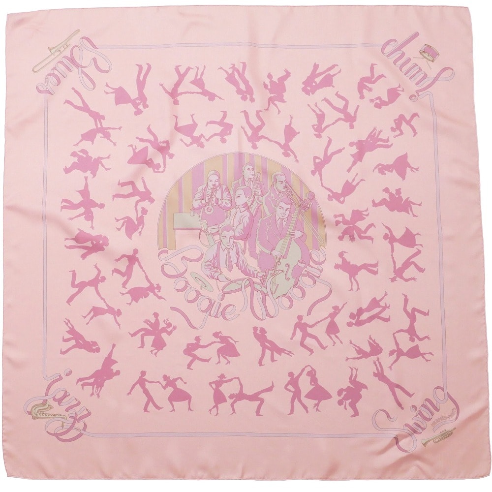 ■美品■HERMES エルメス Boogie Woogie ブギウギ カレ90 スカーフ 総シルク ストール マフラー ブランド古着【中古】20260506/RA9214