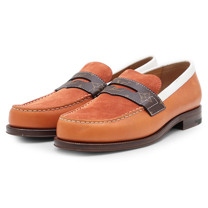 か*ん様 未使用品　Louis Vuitton オレンジ ローファー Louis Vuitton(ルイヴィトン) 少佐 ローファー か*ん様 未使用品 Louis