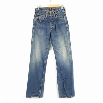 日本製★Lee/リー★希少1101/青耳ジーンズ/デニムパンツ/【W28/メンズS/股下77cm/青/ブルー】ボタンフライ/Made in Japan◆BF911