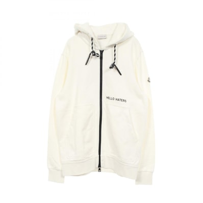 モンクレール MONCLER MONCLER × Felix the Cat HELLO HATERS パーカー 衣料品 トップス コットン メンズ ホワイト系 【中古】
