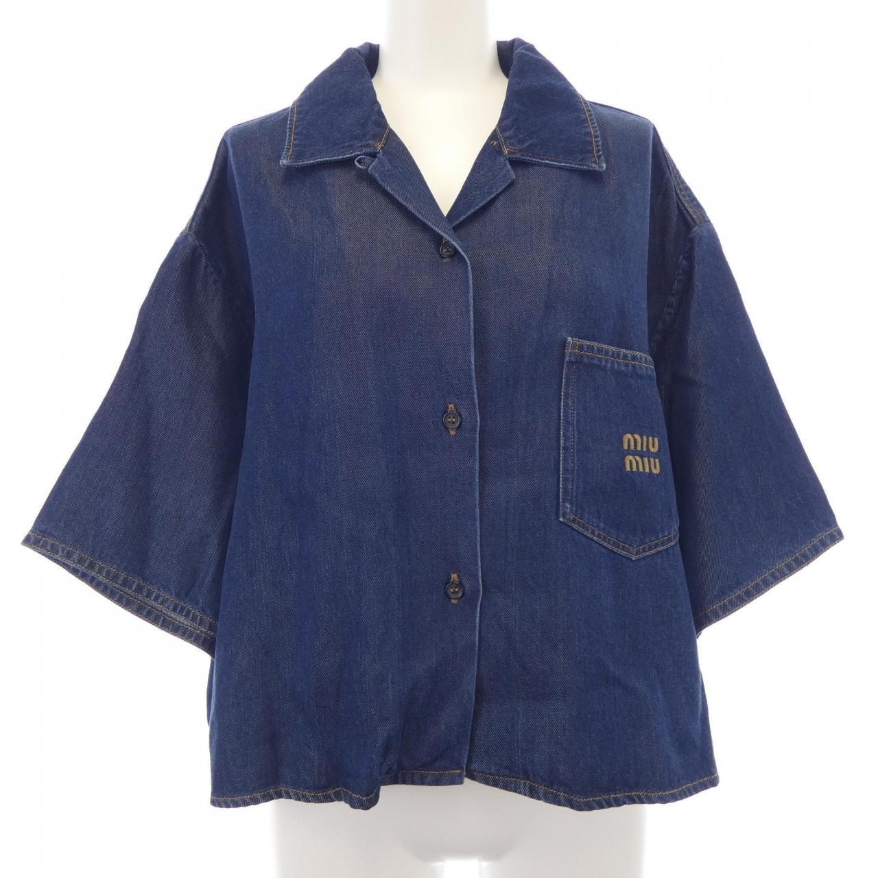 ミュウミュウ MIU MIU GWC105 S232 1295 デニムジャケット