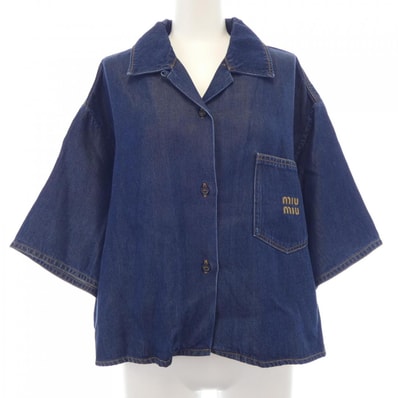 ミュウミュウ MIU MIU GWC105 S232 1295 デニムジャケット