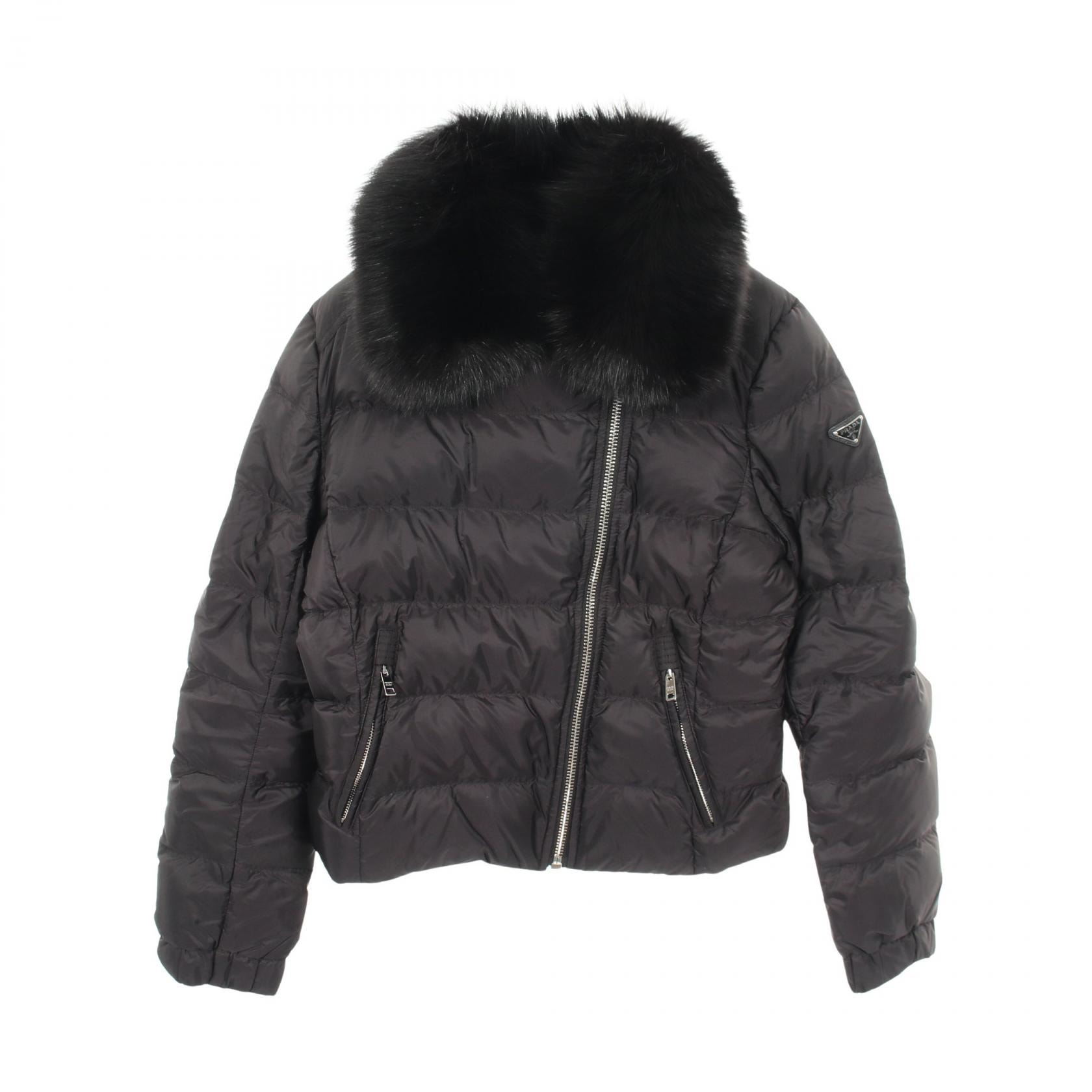 プラダ PRADA ダウンジャケット 衣料品 アウター ナイロン レディース ブラック系 29X510 【中古】