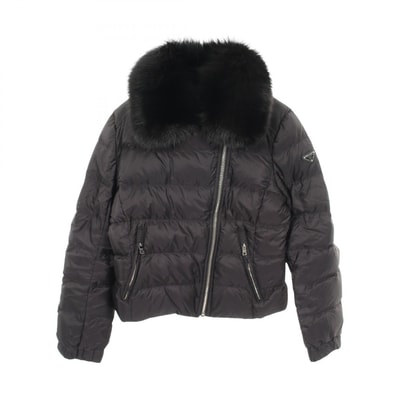 プラダ PRADA ダウンジャケット 衣料品 アウター ナイロン レディース ブラック系 29X510 【中古】