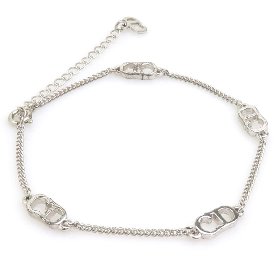 クリスチャンディオール Christian Dior ブレスレット メタル シルバー レディース【中古】 h32588a
