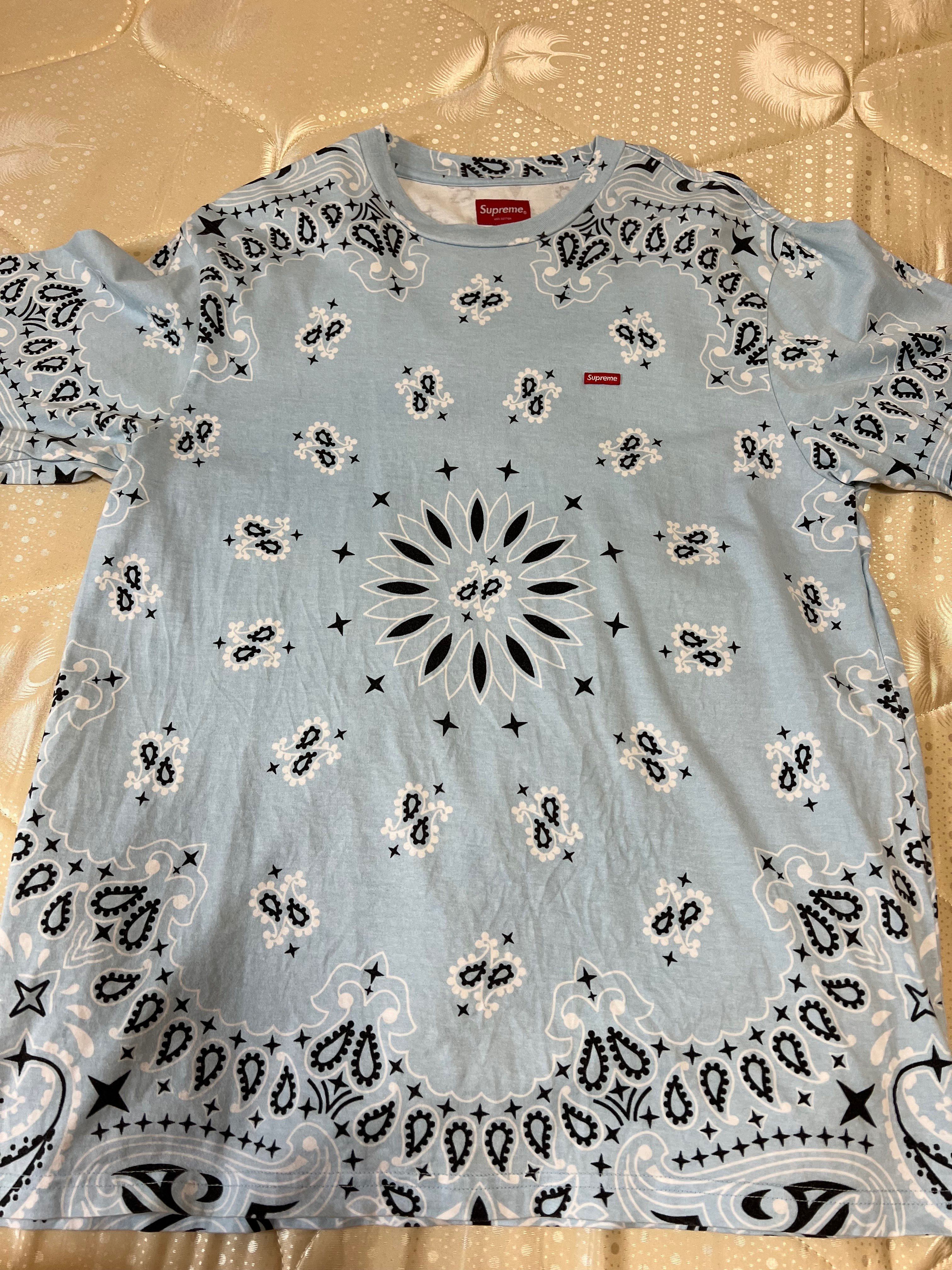 Supreme Small Box Tee "Bandana Blue"(21SS)