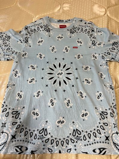 Supreme Small Box Tee "Bandana Blue"(21SS)
