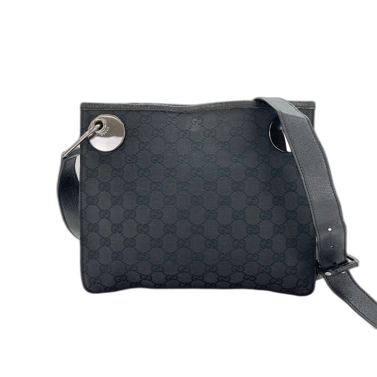 グッチ GUCCI GGキャンバス, レザー トートバッグ【中古】