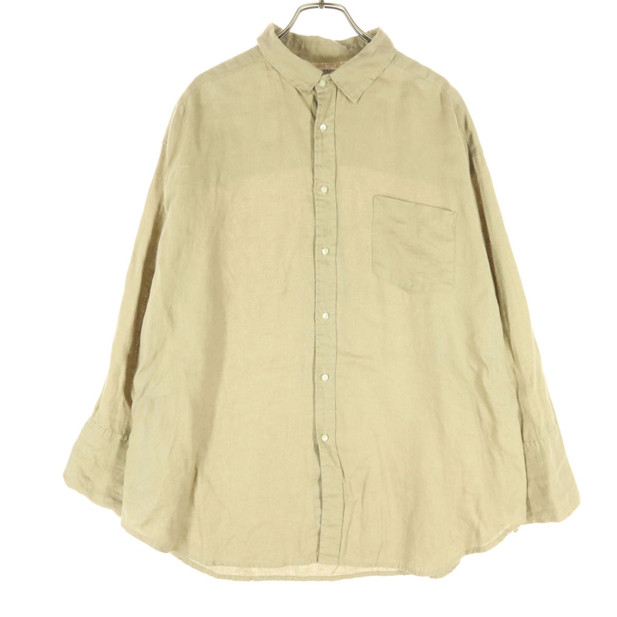 Mila Owen ミラオーウェン 長袖 リネンシャツ 1 ベージュ系 09WFB201029